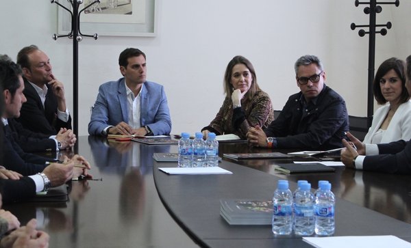 Albert Rivera se reúne con la industria del videojuego, animación y efectos especiales